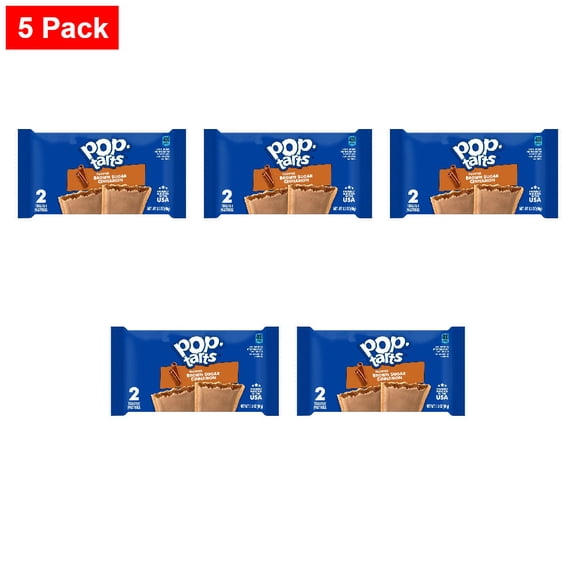 Pop-Tarts Frosted Brown Sugar Cinnamon Toaster Pastries 2 ct - 5 Pack