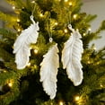 thumbnail image 2 of Sijiali 1 Set Christmas Tree Pendant Exquisite Workmanship Multi-type White Christmas Party Decoration Pendant for Holiday, 2 of 10