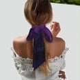 thumbnail image 5 of Wukai Purple Moon Tree Night Sky Print Hair Scarf for Women Fashion Silky Satin Headscarf Wrap Breathable Lightweight Neck Scarves For Handbag Accessories, 5 of 6
