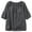 #238-Gray, variant on Womens 3/4 Sleeve Blouses Basic Solid Color Round Neck Gathered Neck Elastic Cuff Linen Look Casual Pullover Top for Women Spring Summer Daily Wear