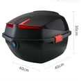 Motorcycle Rear Top Box, Waterproof Motorcycle Scooter Tail Box Trunk
