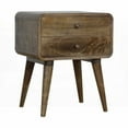 thumbnail image 4 of Classic Grey Washed 2-Drawer Nightstand with Nordic Legs, 4 of 12