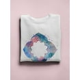 thumbnail image 3 of Flower Frame Design Sweatshirt Women -Image by Shutterstock, Female 5X-Large, 3 of 4