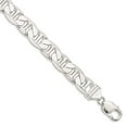thumbnail image 3 of Sterling Silver 11.5mm Anchor White Chain Bracelet Size 8, 3 of 6