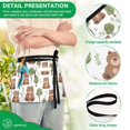 thumbnail image 6 of Server Apron with 3 Pockets Waterproof Waitress Waist Short Apron for Man Woman Cute Bear with Tree 12 Inches, 6 of 7