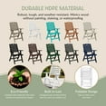 thumbnail image 5 of WestinTrends Azura HDPE Adjustable Highback Folding Outdoor Patio Dining Chairs Set of 2, White, 5 of 14
