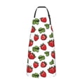 thumbnail image 2 of Lsque Hand Drawn Strawberry Waterproof Apron Chef Aprons for Men Heavy Duty Chemical Work Apron Extra Long Grilling Aprons with Adjustable Bib Apron, 2 of 9