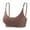 Brown, variant on WRKEKC Wireless Bras for Women, Womens No Underwire Bras, Women's Seamless V-Neck Sexy Lithe Breathable Dry Chest Pad Underwear