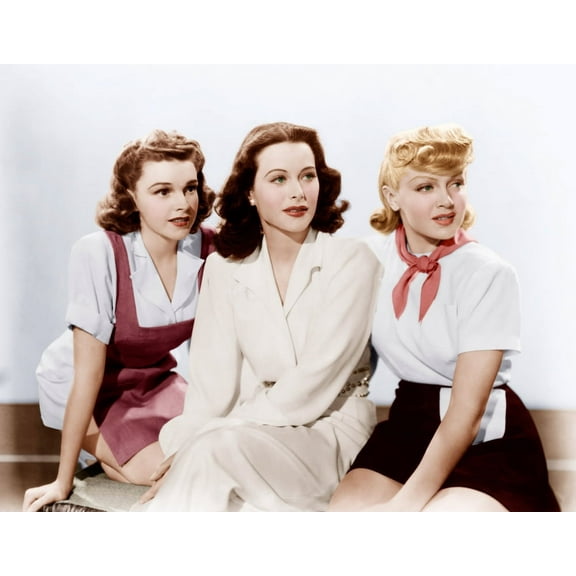 Ziegfeld Girl From Left: Judy Garland Hedy Lamarr Lana Turner 1941 Photo Print (14 x 11)