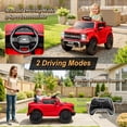 thumbnail image 4 of iYofe 12 Volt Ford F150 Raptor Powered Ride on Car Toy with Remote Control&Bluetooth, Red, 4 of 9