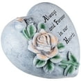 thumbnail image 3 of Always and Forever in Our Hearts Outdoor Memorial Garden Stone - 8", 3 of 5