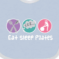 thumbnail image 4 of Inktastic Eat Sleep Pilates Girls Baby Bib, 4 of 4