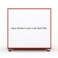 thumbnail image 4 of Tot Mate Children's Mobile Locker with Dry Wipe Board, Classroom Furniture, Red, 48"W x 20"D x 48"H, 4 of 6