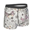thumbnail image 3 of Balery Vintage Butterflies Men's Boxer Briefs, Soft and Breathable Cotton Underwear with nylon Waistband-XX-Large, 3 of 9