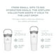 thumbnail image 4 of Pajita plegable Stanley IceFlow de 900 ml Tigerlily Plum, 4 of 6