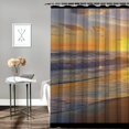 thumbnail image 2 of Orinice Sunset Person Walking Surfboard Bathroom Decor Set with Hooks Colorful Luxurious Graphic Print Polyester Fabric Fashion Shower Curtain 100% Polyester for Bathroom Decoration 60x72, 2 of 7