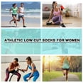 thumbnail image 2 of LOOIKOOS 12 Pairs Women Ankle Socks,Lightweight Low Cut Socks for Women Ankle Athletic Sports Running Short Casual Socks White with Tab, 2 of 6