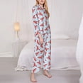 thumbnail image 3 of Fotbe Cartoon Lobsters 1 Pattern Long Sleeve Pajama Set for Women,Sleepwear Set,2-piece Loungewear Set,Soft PJs Comfy Nightwear with Pockets -XX-Large, 3 of 7