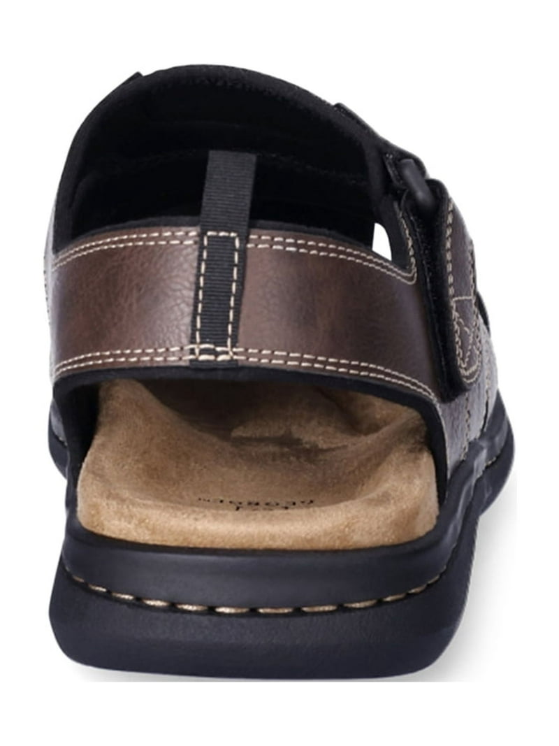 George Men's Comfort Closed Toe Sandals, Memory Foam Footbed