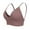 Purple, variant on Seductiva Clearance Bras for Women Women's Solid Color Underwire Breathable Detachable Cotton Cup French Sports Bra