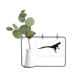 thumbnail image 1 of Lizad retrato animal negro Marco De Metal Florero De Cerámica Decoración, 1 of 4