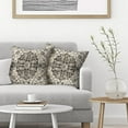 thumbnail image 3 of Boho Pillow Covers 20x20, Black Ethnic Design Outdoor Decorative Throw Pillows for Couch, Carpet Pattern Decor Cushion Cover 2 Pcs Farmhouse Linen Pillowcase for Bed Car Safa, 3 of 6