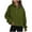 Army Green, variant on Jinhomg Women's Half Zip Sweatshirts Oversized Comfy Long Sleeve Hoodies 2026 Trendy Y2K Kangaroo Pocket Hooded Pullover Army Green XL