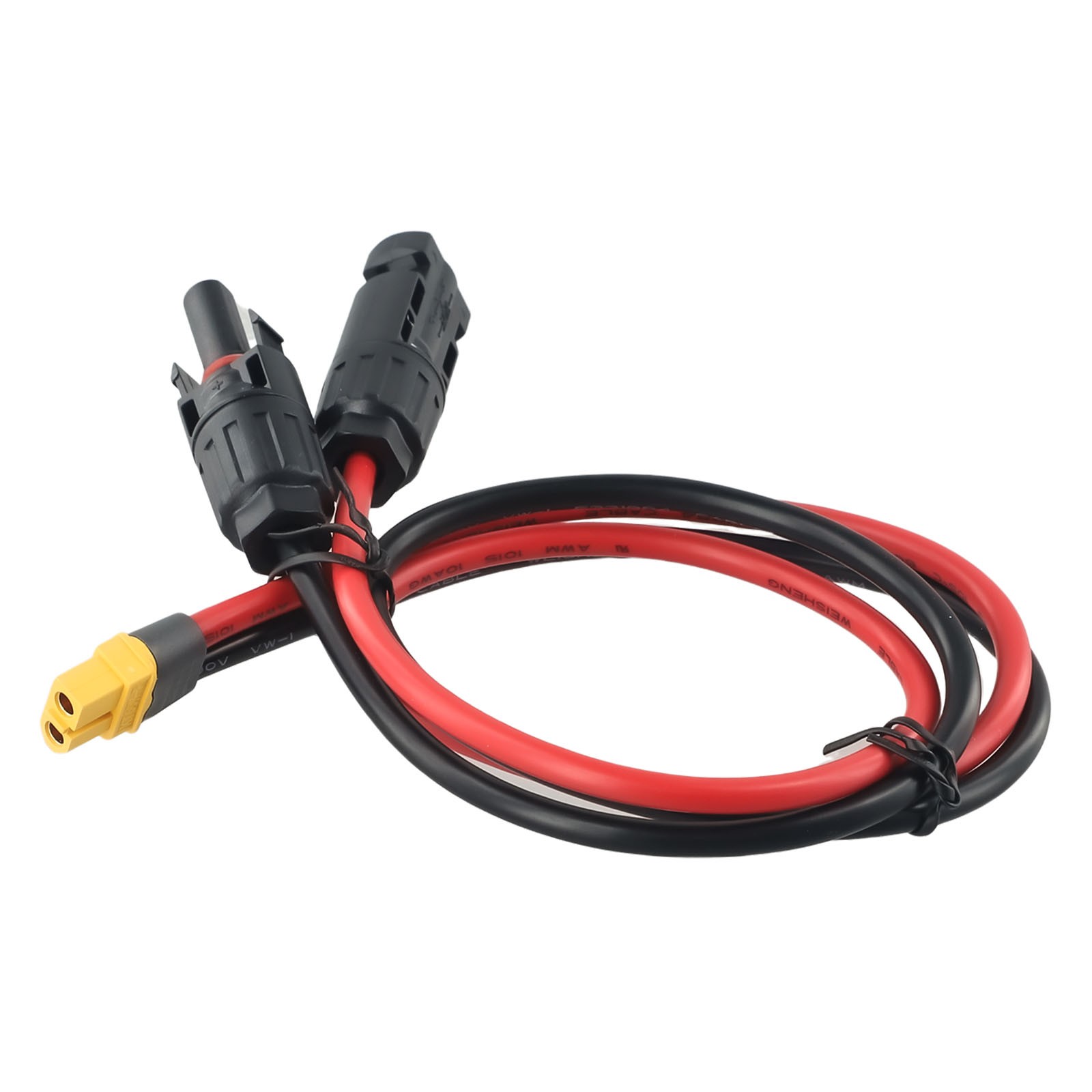 10AWG Solar Panel Cable Connector for XT60 Female Adapter Compatible 60cm PVC