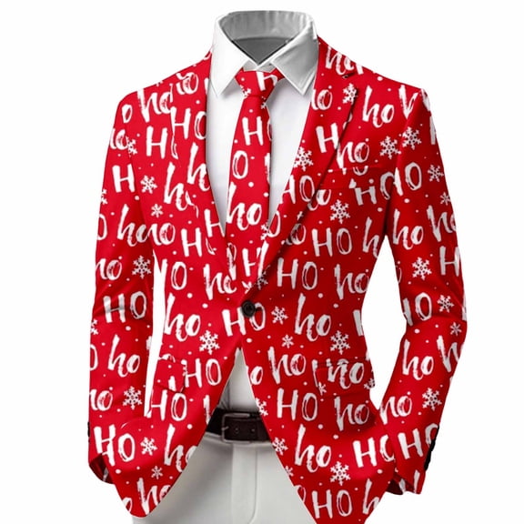 Toddler Suit Jackets For Kids Boys Button Down Letter Snowflake Print Party Outfit Formal Wear Fall Outdoor Casual Outerwear Size 3-4T