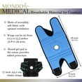 thumbnail image 2 of Mondo Medical Compression Sleeve Knee Brace - 12 to 15.5in Adjustable Knee Brace, 2 of 5