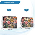 thumbnail image 4 of FORMRS 13-13.3 inch Laptop Sleeve Case Soft Carrying Quilted Computer Bag Cover, Large Colorful Flowers, 4 of 7