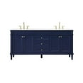 thumbnail image 3 of Elegant Kitchen and Bath 72 Inch Double Bathroom Vanity In Blue, 3 of 8