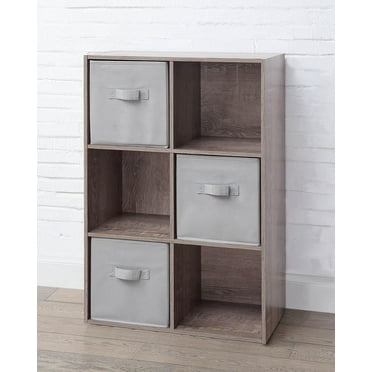 Mainstays 6-Cube Organizer, Multiple Colors, 6 storage shelves