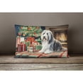 thumbnail image 4 of Bearded Collie Christmas Fabric Decorative Pillow 12 in x 16 in, 4 of 4