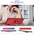 thumbnail image 7 of Samsung A10E Phone Case, Galaxy A10E Phone Case with Screen Protector, Military Grade Protective Cases with Ring for Samsung Galaxy A10E (Red), 7 of 7