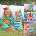 thumbnail image 5 of Christmas Newborn Baby Girls Boys Rompers Outfits Striped Toddler Cotton Clothes Long Sleeve Jumpsuits, 5 of 10