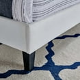 thumbnail image 4 of Modway Roxanne Performance Velvet Full Platform Bed in White, 4 of 10