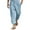 Light Blue, variant on Mgmyaa Big & Tall Men's Casual Pants Relaxed Fit Solid Elastic Waist Straight-Leg Pants