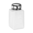 thumbnail image 3 of Uxcell Solvent Alcohol Dispensers 180ml(6oz) Push Down Liquid Dispenser Pump w Stainless Steel Lid, White, 3 of 6