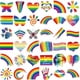 thumbnail image 1 of Tatuajes Del Orgullo Pegatinas Lgbt Arco Iris Tatuajes Temporales Impermeable Arcoíris Bandera Tatuaje Pegatinas 36 Hojas Speravity CE006365-00, 1 of 6