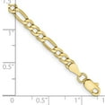 thumbnail image 4 of 10K Yellow Gold 3.5mm Semi-Solid Figaro Chain Bracelet 8 IN, 4 of 5
