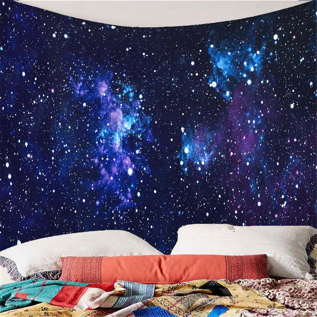 Outer Space Wall Tapestry Wall Hanging Bed Cover Throw Blanket 59x51 pouces #4 