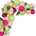 thumbnail image 4 of BIRLON Hawaiian Party Decorations Pearlescent Balloon Set with with Simulated Leaves, Summer Pool Beach Party Supplies, 4 of 5