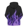 thumbnail image 2 of chaqlin Purple Fire Flame Hoodies for Boys Girls Trendy Y2K Zipper Hoodie Soft Long Sleeve Full-Zip Sweatshirts Casual Sports Jacket with Pocket, 2 of 7