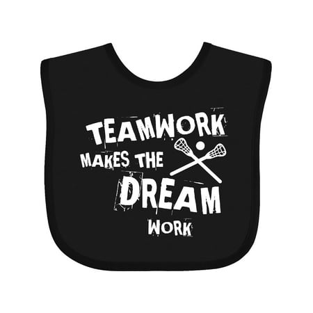

Inktastic Lacrosse Teamwork Gift Baby Boy or Baby Girl Bib