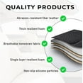 thumbnail image 3 of 1 Piece Car Seat Bottom Covers Pad for Most Vehicles Car Accessories Anti Slip Leather Auto Front Seat Cushion Cover with Storage Pocket Seat Protector Wrap Around The Bottom, Coffee, 3 of 10