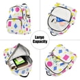 thumbnail image 5 of FORMRS Mini Backpack Purse for Women Travel Daypack Casual Shoulder Bag, Yellow Retro Round, 5 of 7