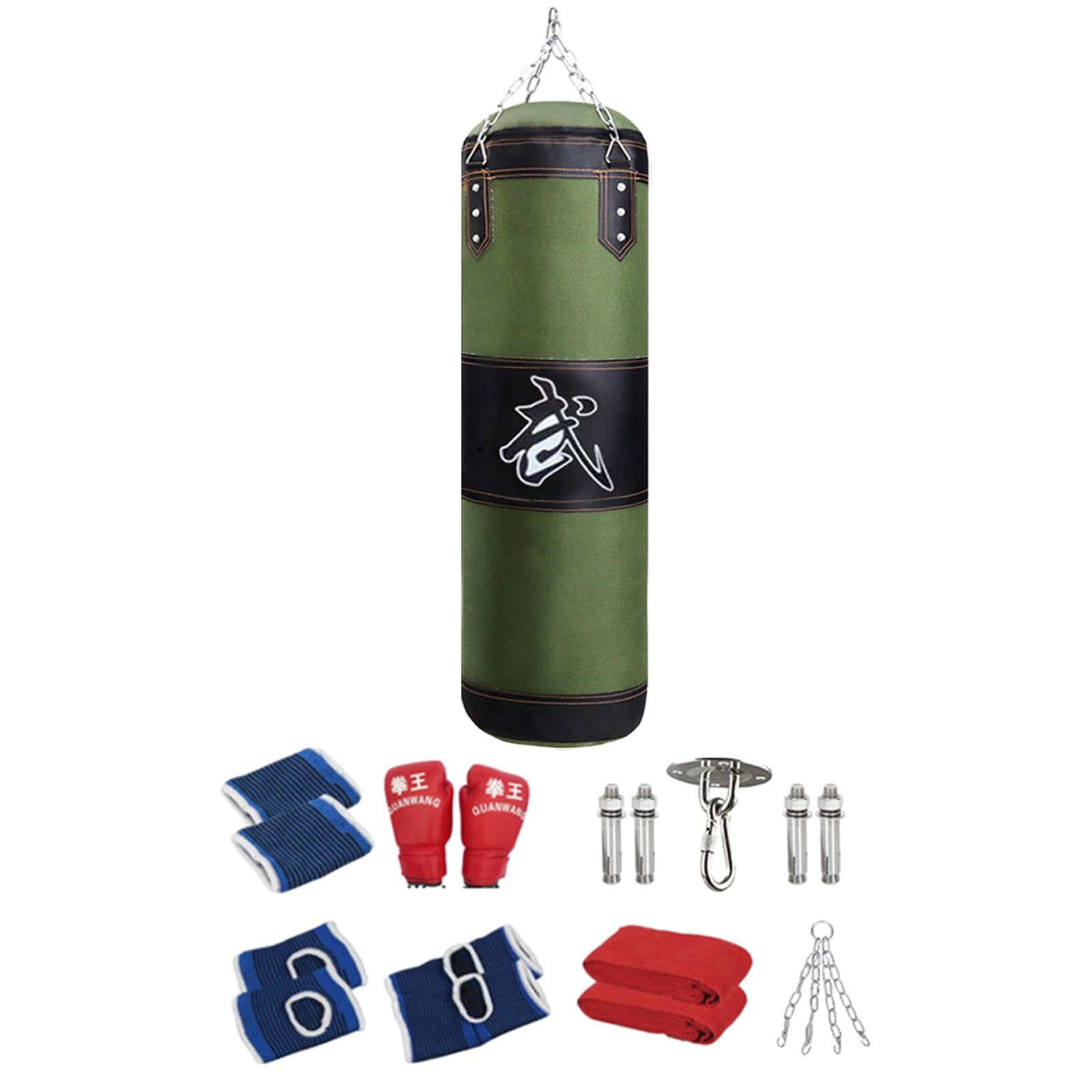 S SERENABLE Boxing Bag with Chain Ankle Guards with Punching