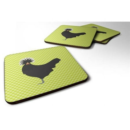 

Polish Poland Chicken Green Foam Coaster Set of 4