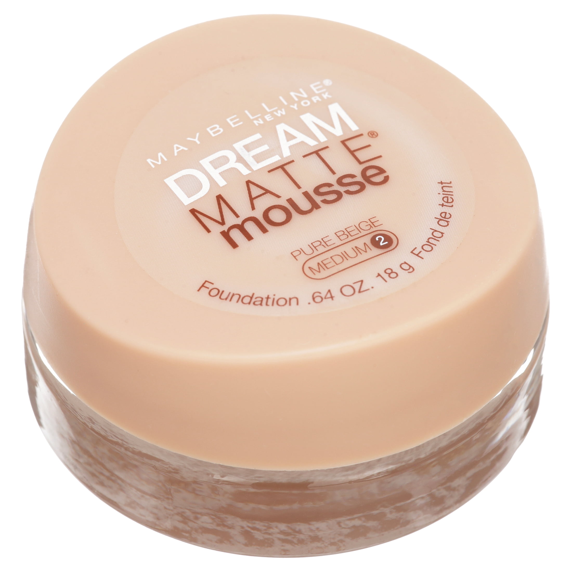 Maybelline New York - Base de maquillaje Dream Matte Mousse, Caramel, Dark  2, 0.64 onzas, el embalaje puede variar